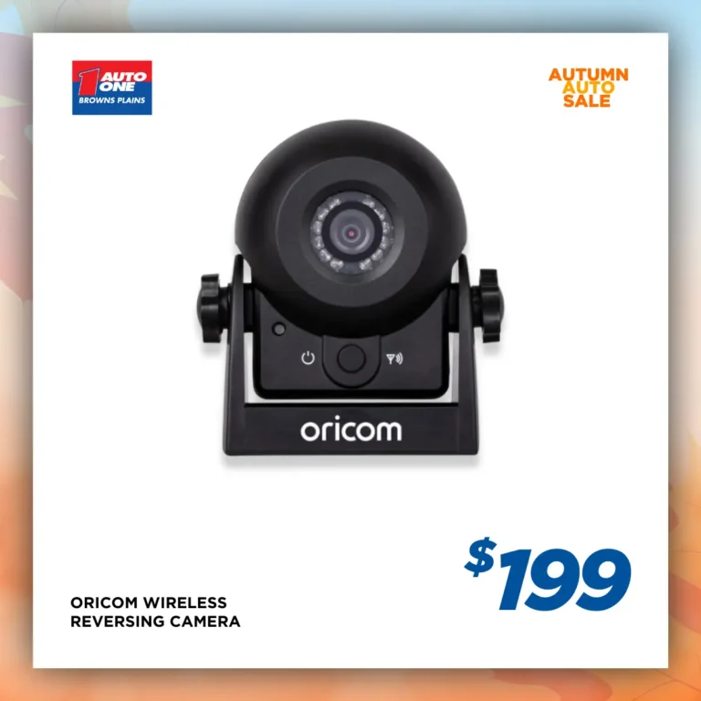 ORICOM WRC001 IPX6 RATED WIRELESS REVERSING AND MONITORING CAMERA WITH MAGNETIC BASE.