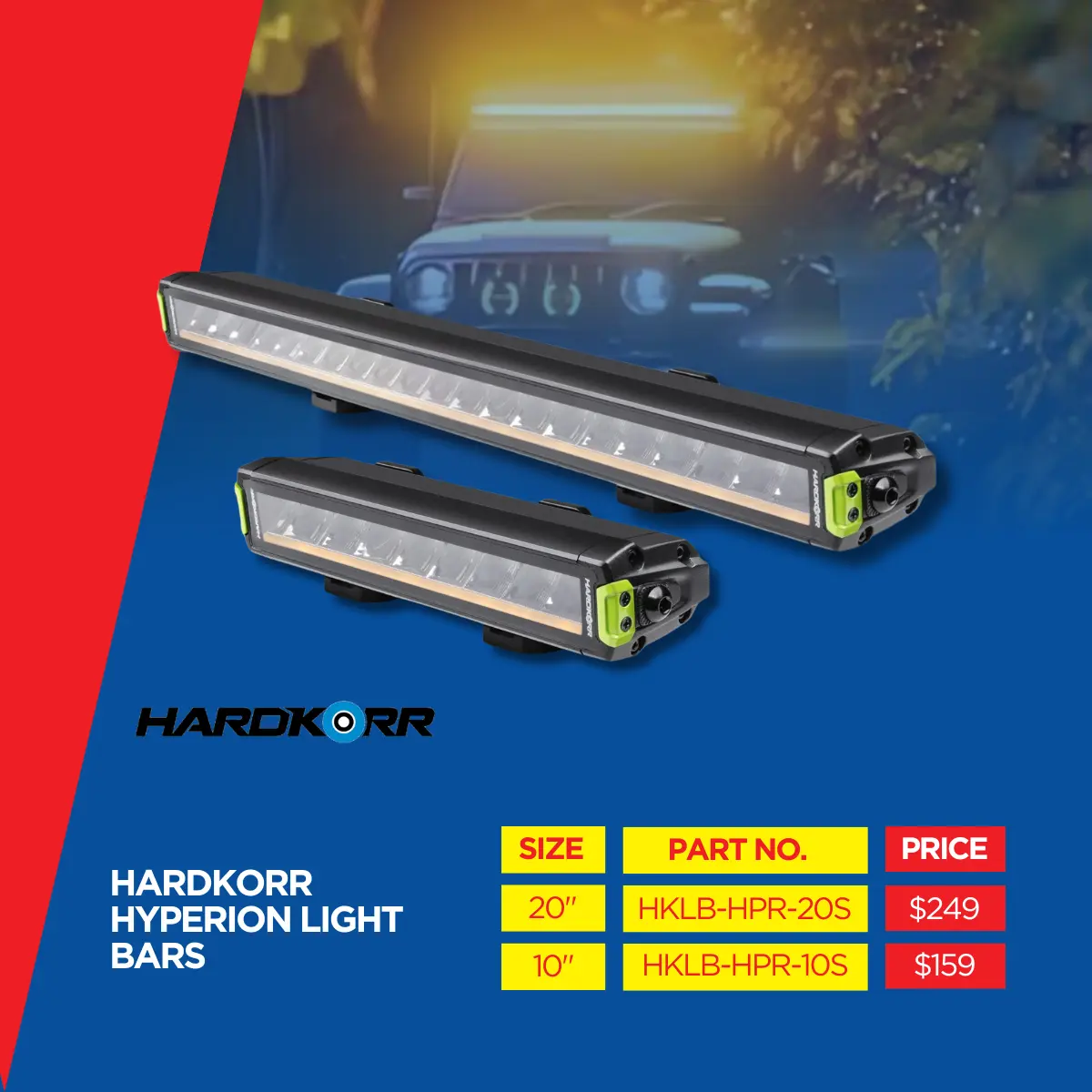 Hardkorr Hyperion Light Bars