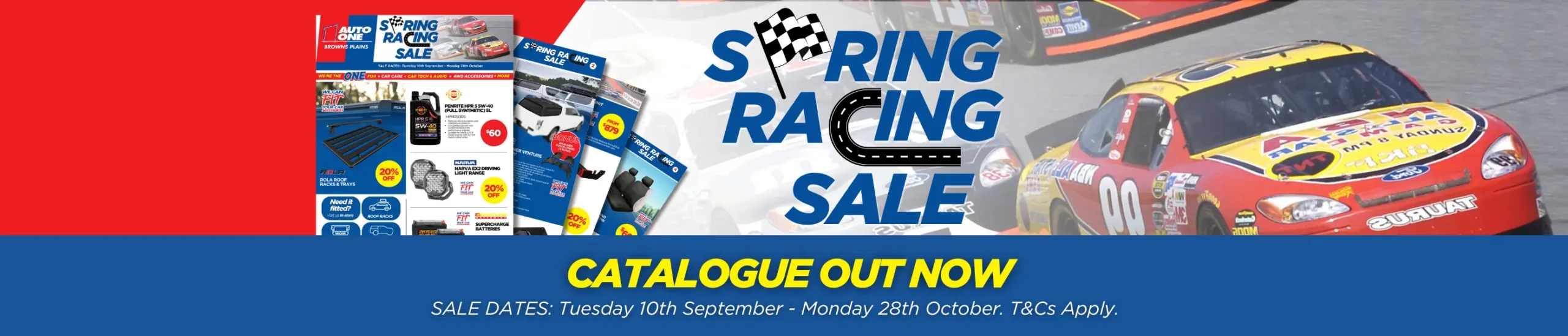 Spring Racing Sale Banner