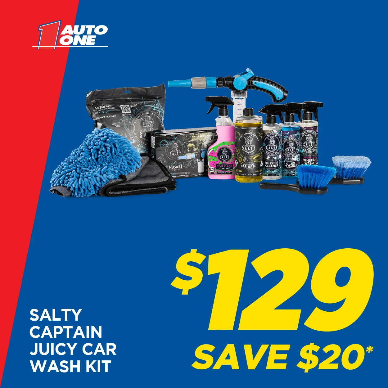 Salty Captain Juicy Car Wash Kit