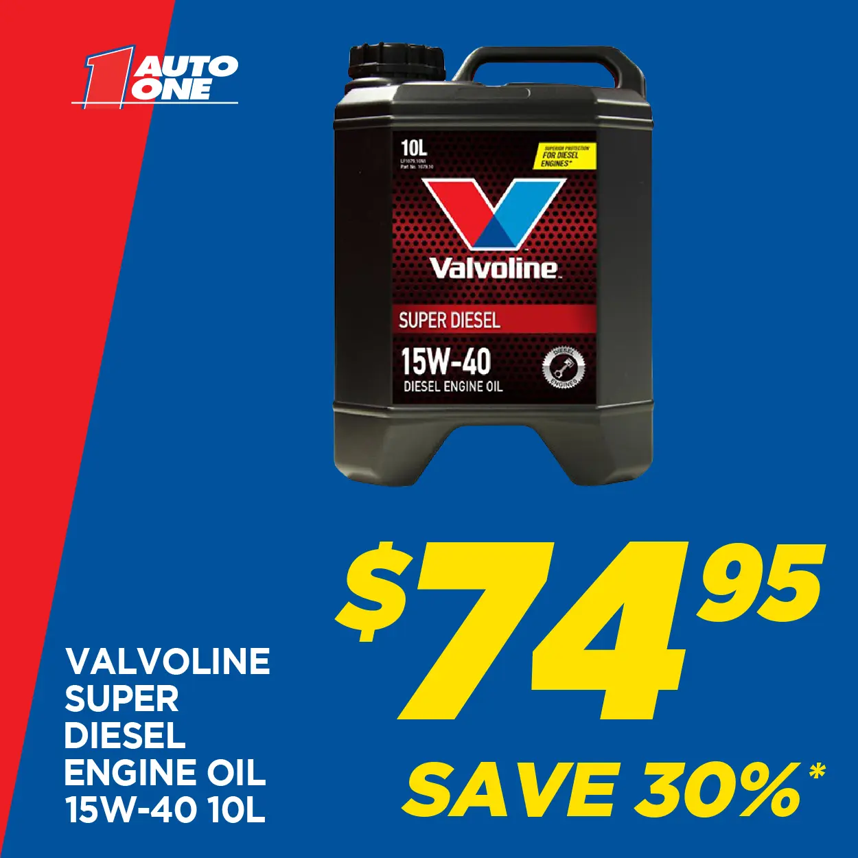 Valvoline Super Diesel Engine Oil 15W-40 10L