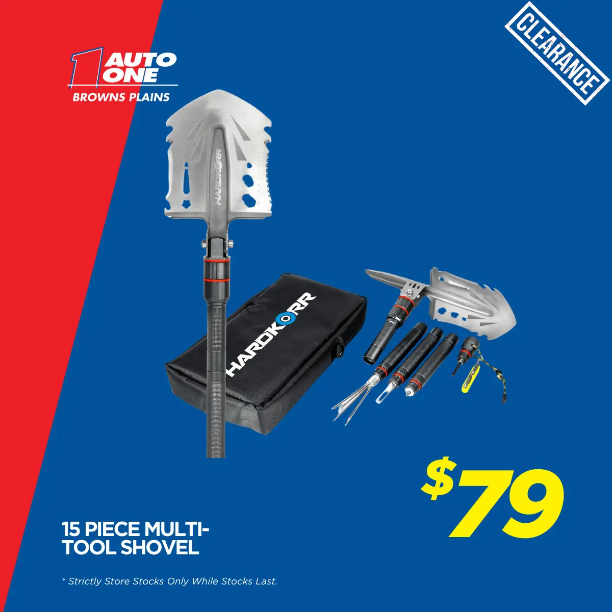 15 Piece Multi-Tool Shovel