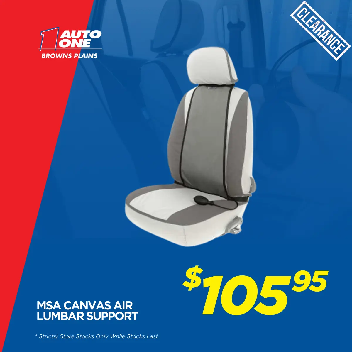 MSA Canvas Air Lumbar Support