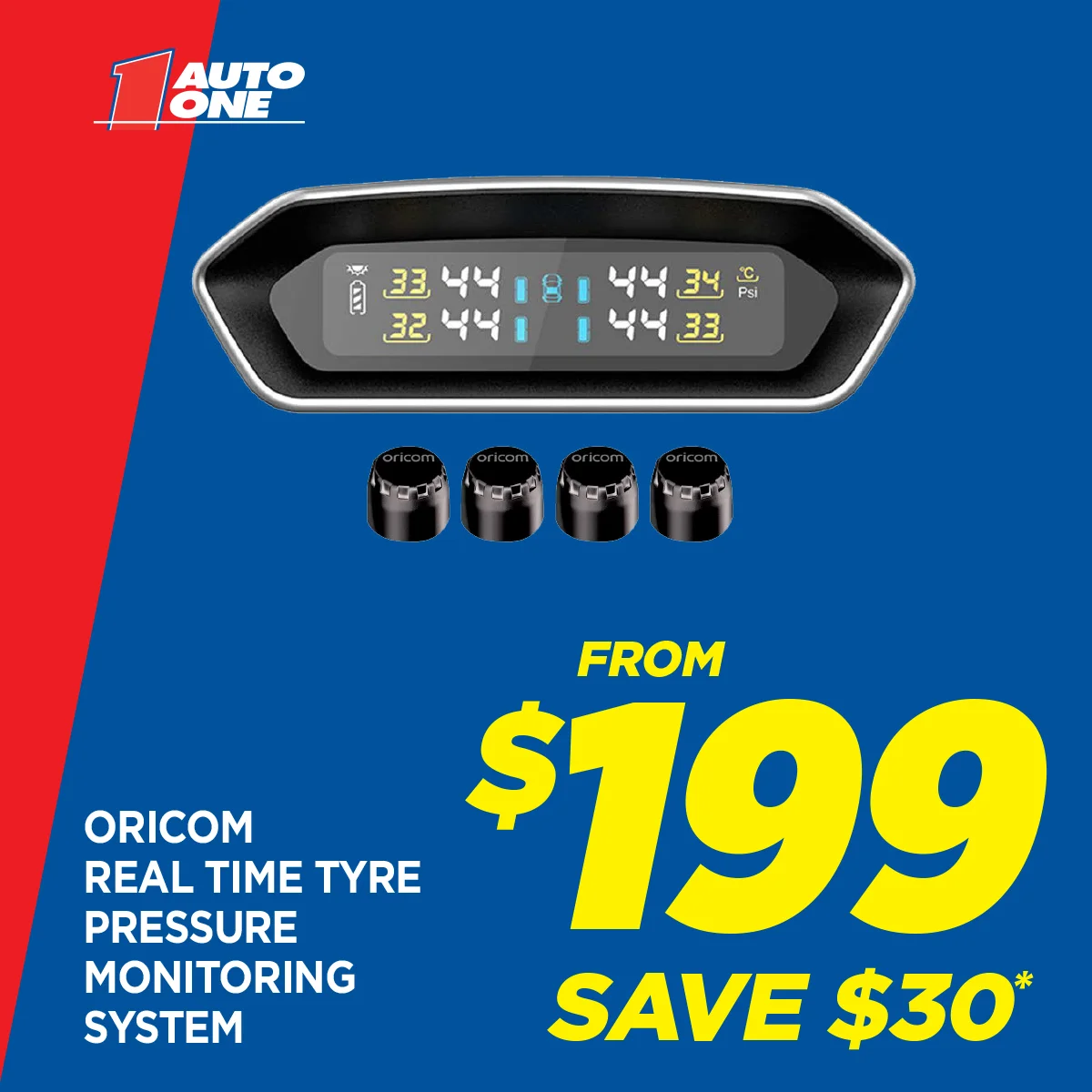 Oricom Real Time Tyre Pressure Monitoring System