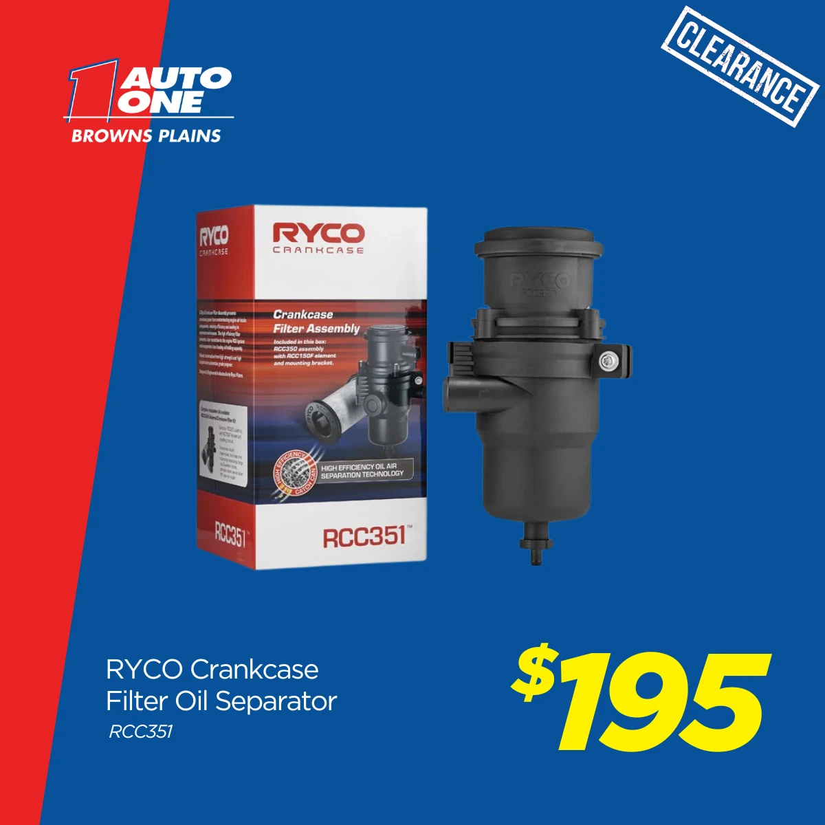 RYCO Crankcase Filter Oil Separator